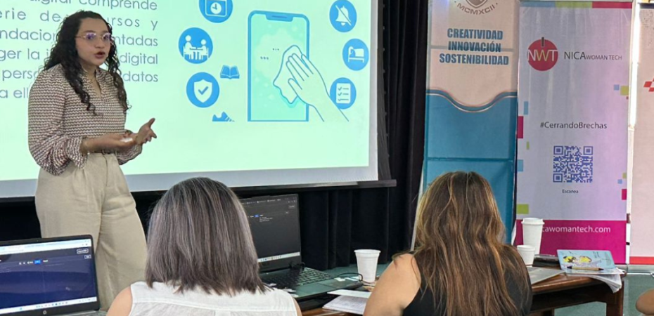 Durante el 4to campamento tech las participantes recibieron charla sobre ciberseguridad